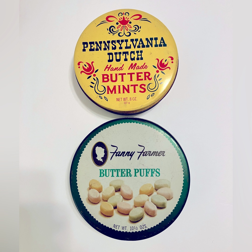 Vintage Candy Tins Pennsylvania Dutch Fanny Farmer
